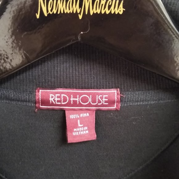 New Luxury Pima Cotton Black Polo Fleece with Leather Zip-pull Closure. - Picture 5 of 9